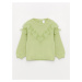 LC Waikiki Crew Neck Long Sleeve Ruffle Detail Baby Girl Knitwear Sweater