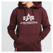 Mikina Alpha Industries Basic Hoody Dark Wine