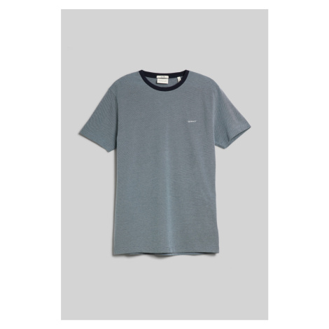 TRIČKO GANT 4-COL OXFORD SLIM SS T-SHIRT DUSTY BLUE SEA