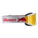 Lyžiarske okuliare RED BULL SPECT NEON 05RE2, white brown with red mirror