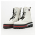 TOMMY JEANS Iridescent Eyelets Lace Up Boot ecru eur 37
