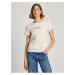 Yellow and White Women's Striped Pepe Jeans T-Shirt - Women