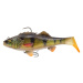 Savage gear gumová nástraha 3d perch rtf fs brown perch - 12,5 cm 37 g