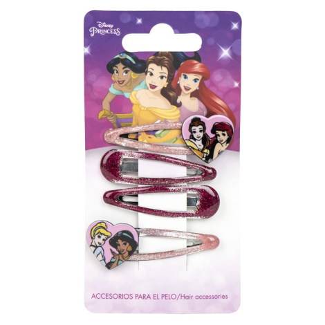 HAIR ACCESSORIES CLIPS 4 PIECES PRINCESS