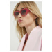 Slnečné okuliare Moschino dámske, ružová farba