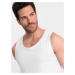 Ombre Men's BASIC cotton tank top - white