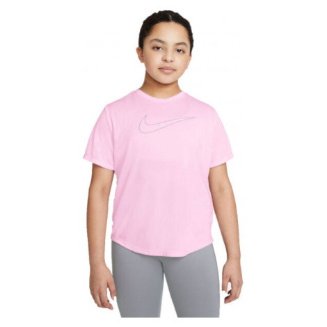 Nike DF ONE SS TOP GX G Dievčenské tričko, ružová, veľkosť
