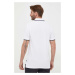 Bavlnené polo tričko BOSS biela farba,jednofarebné,50494697