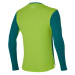 Mizuno DRY AERO FLOW LS HZ Pánske funkčné tričko s dlhým rukávom, tmavo zelená, veľkosť