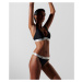 Plavky Karl Lagerfeld Logo Bikini Bottom W/ Elastic Čierna