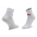Levi's® Súprava 3 párov vysokých ponožiek unisex 903051-001 Biela