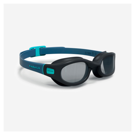Plavecké okuliare Soft najväčšia veľkosť číre sklá čierno-modré NABAIJI