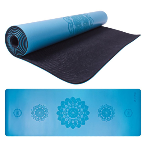 Gumová jóga podložka Sportago Indira 183x66x0,3cm - světle modrá - 5 mm