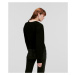 Sveter Karl Lagerfeld Feminine Ls Knit Sweater Čierna
