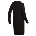 Nax Umeba Dámske mikinové šaty LSKY445 čierna