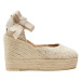 Manebi Espadrilky Yucatan Wedge Espadrilles G 0.3 WV Béžová