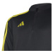 Detské tréningové tričko Tiro 23 Club so zipsom dlhý rukáv čierno-žlté