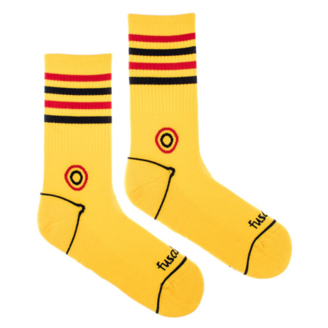 Ponožky Makač žltý Fusakle