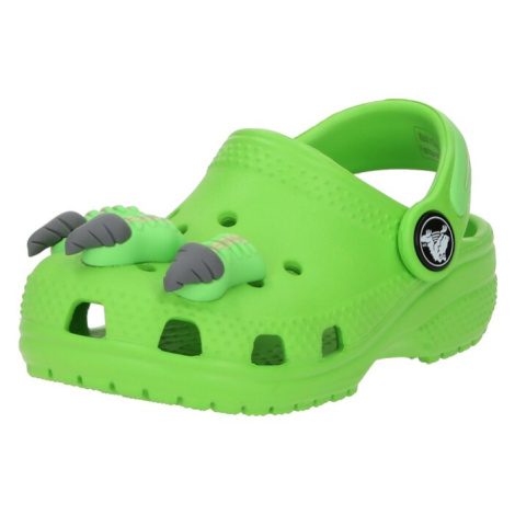 Crocs Otvorená obuv 'Classic'  sivá / trávovo zelená / čierna / biela