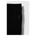 Detské tepláky Sisley čierna farba, jednofarebné
