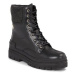 Tommy Hilfiger Členková obuv Feminine Felt Lace Up Bootie FW0FW07500 Čierna