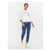 Calvin Klein Jeans Mikina J20J220254 Biela Regular Fit
