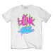 Blink 182 tričko Neon Logo Biela