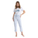 LEVEZA (M-Max) Dámske pyžamo Solin1444 1-sv.modrá