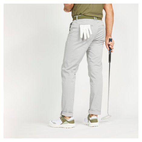 Pánske golfové nohavice MW500 sivé INESIS
