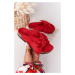 Children's cork slippers red Little Wendy