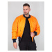 ALPHA INDUSTRIES Prechodná bunda 'MA-1'  tmavomodrá / oranžová