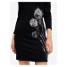 Čierne dámske kvetované šaty Desigual Jonquera - Lacroix