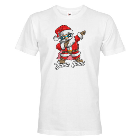 Pánské tričko Santa Claus dab dance - vtipné vianočné tričko