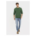 Tričko Camel Active Henley 1/1 Arm Check Pine Olive