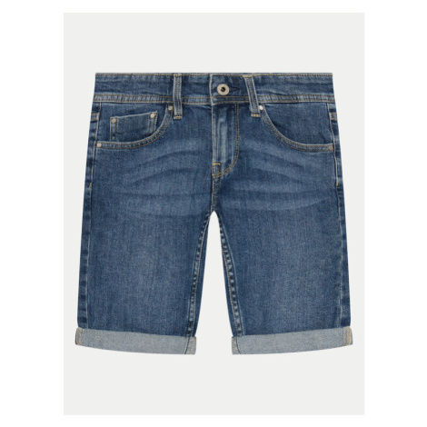 Pepe Jeans Džínsové šortky Slim Short Jr PB800791MR5 Modrá Slim Fit