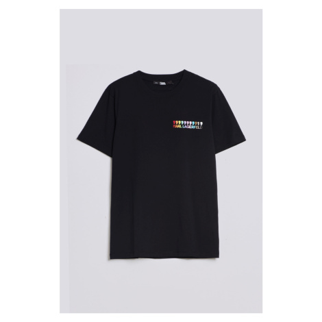 Tričko Karl Lagerfeld Unisex K/Pride Circle T-Shirt Čierna