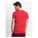 TOMMY LIFE Červené pánske tričko San Francisco 298-TS-TL-87307.02X-red