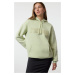 Trendyol Mint Hooded Oversize/Wide Pattern Thick Polar Fleece Knitted Sweatshirt