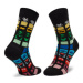 Happy Socks Ponožky Vysoké Unisex DNY01-9300 Čierna
