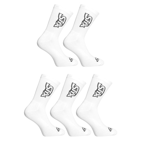 5PACK ponožky Styx vysoké biele (5HV1061) XL