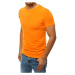 Pánske klasické tričko s krátkym rukávom v svetlooranžovej farbe