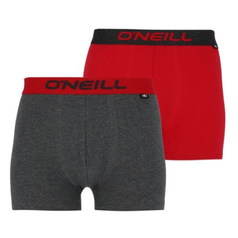 O'Neill BOXER PLAIN 2PACK Pánske boxerky, tmavo sivá, veľkosť
