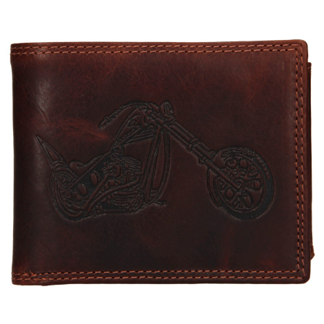 Pánska kožená peňaženka SendiDesign Moto - hnedá Sendi Design