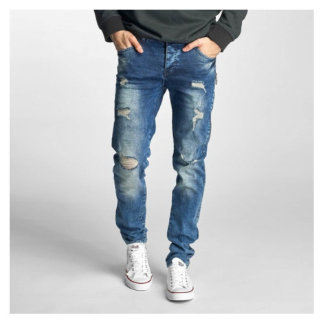 Just Rhyse Destroyed Straight Fit Jeans blue