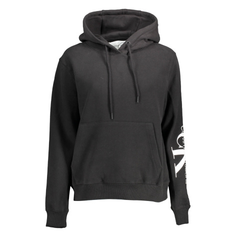 Čierna mikina Calvin Klein s kapucňou