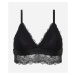 Spodná Bielizeň Karl Lagerfeld Padded Longline Lace Bra Čierna