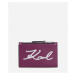 Peňaženka Karl Lagerfeld K/Signature Bifold Zip Ch Ružová