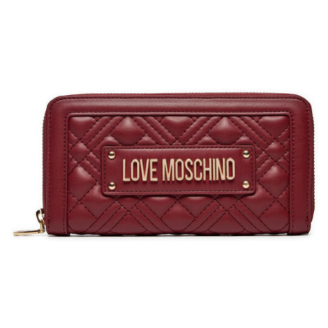 LOVE MOSCHINO Veľká dámska peňaženka JC5600PP1LLA0552 Bordová