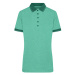 James&amp;Nicholson Dámska polokošeľa JN705 Green Melange