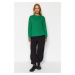 Trendyol Green Waist Elastic Detail Knitted Sweatshirt